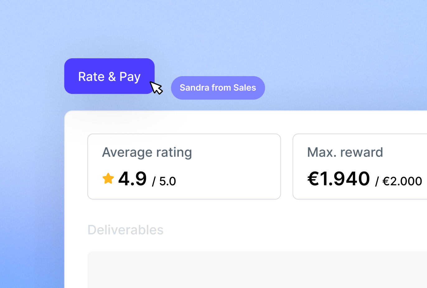 Rate and pay