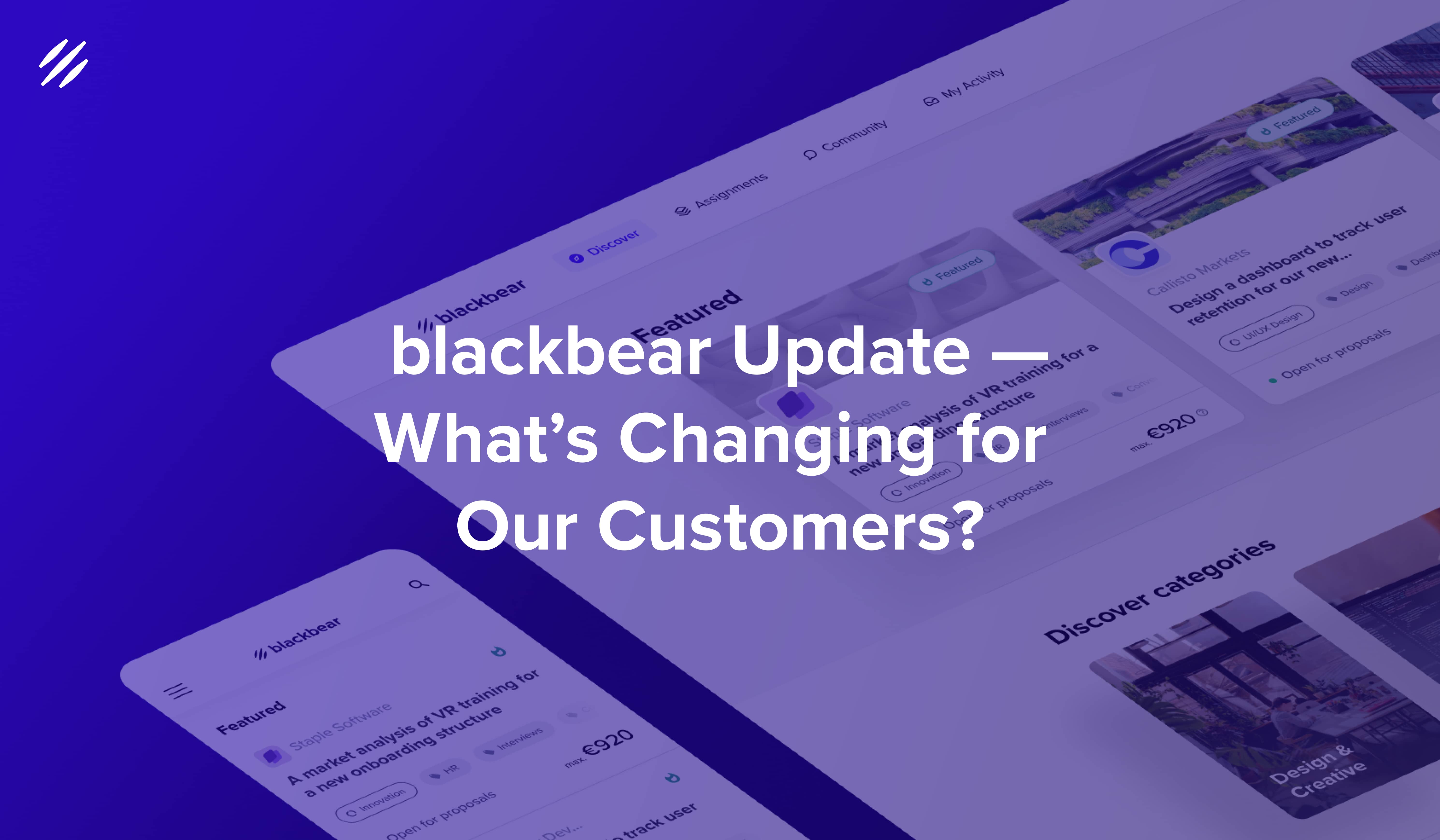 blackbear Platform Update — What's Changing for Our Customers?
