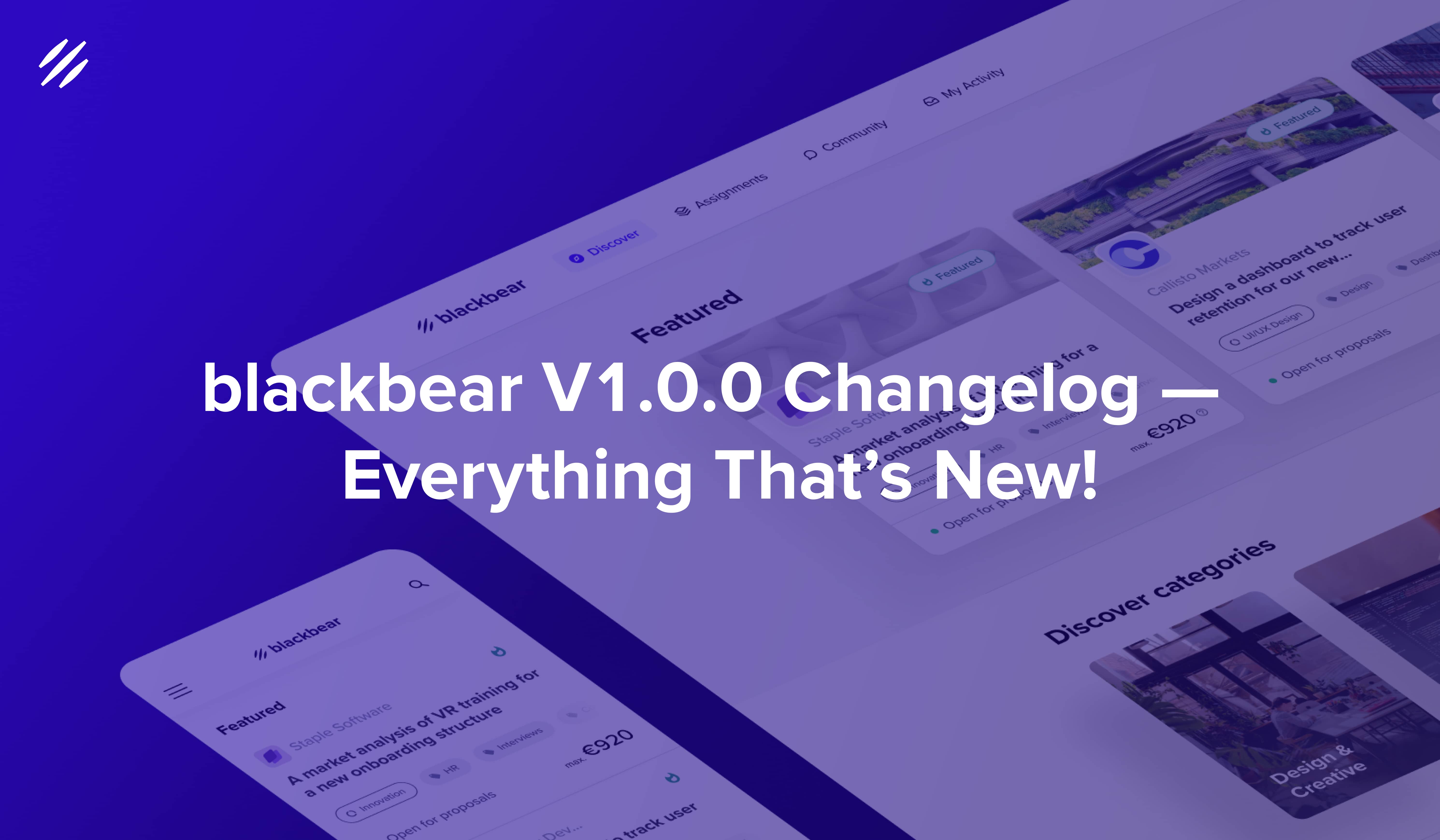 blackbear V1.0.0 Changelog — What's new?